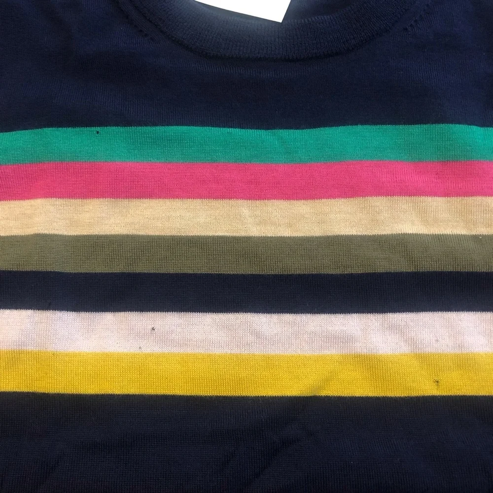 New w/ Defect: J. Crew Tippi Sweater in Multistripe with Buttons in size Small!